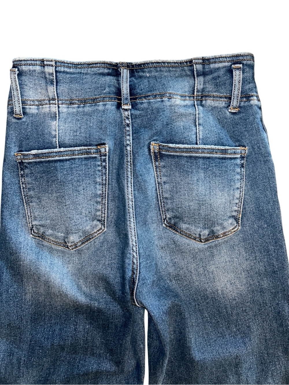 RISEN FRONT SEAM CROP WIDE JEANS RDP5653 Size 27 - Picture 3 of 9